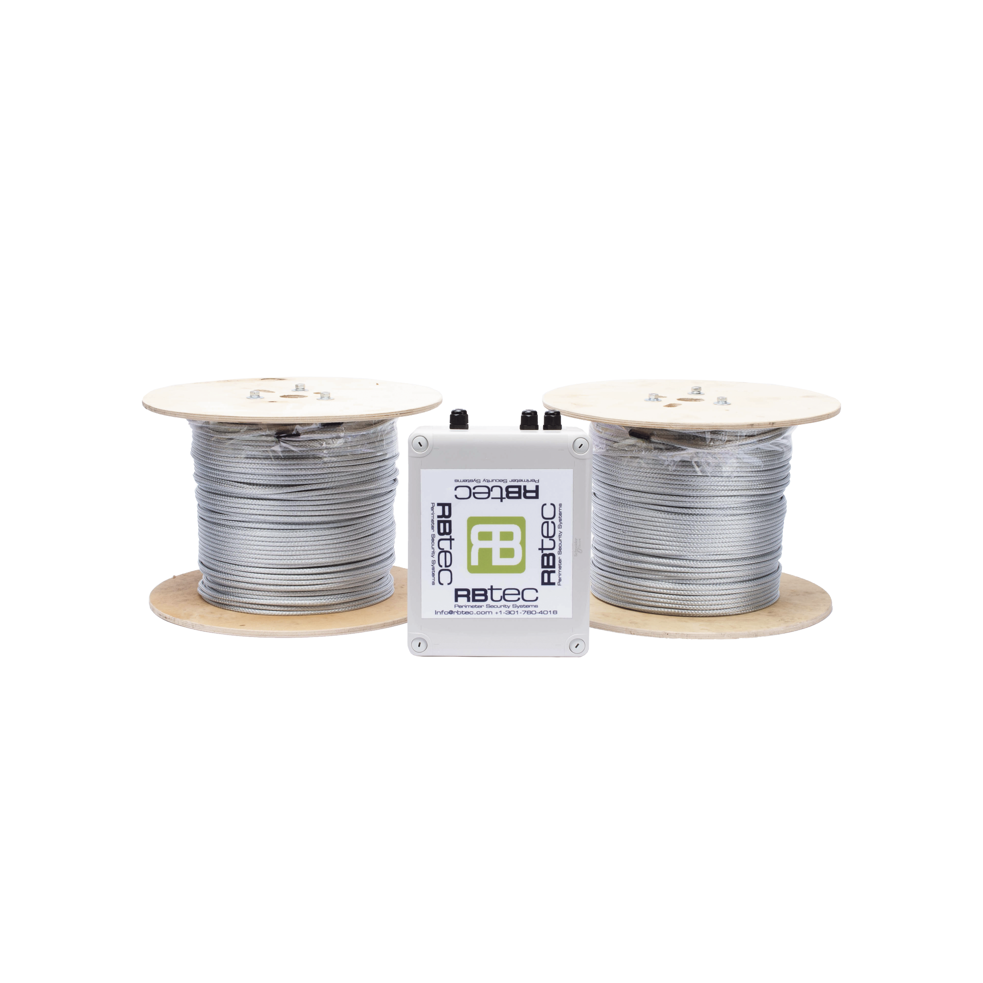 Cable Sensor Perimetral IRONCLAD / 610 m (2,000 ft) / 2 Zonas / Cerca Ciclónica / Sin Falsas Alarmas por Viento / Tarjeta LPU400 / Calibración por Software