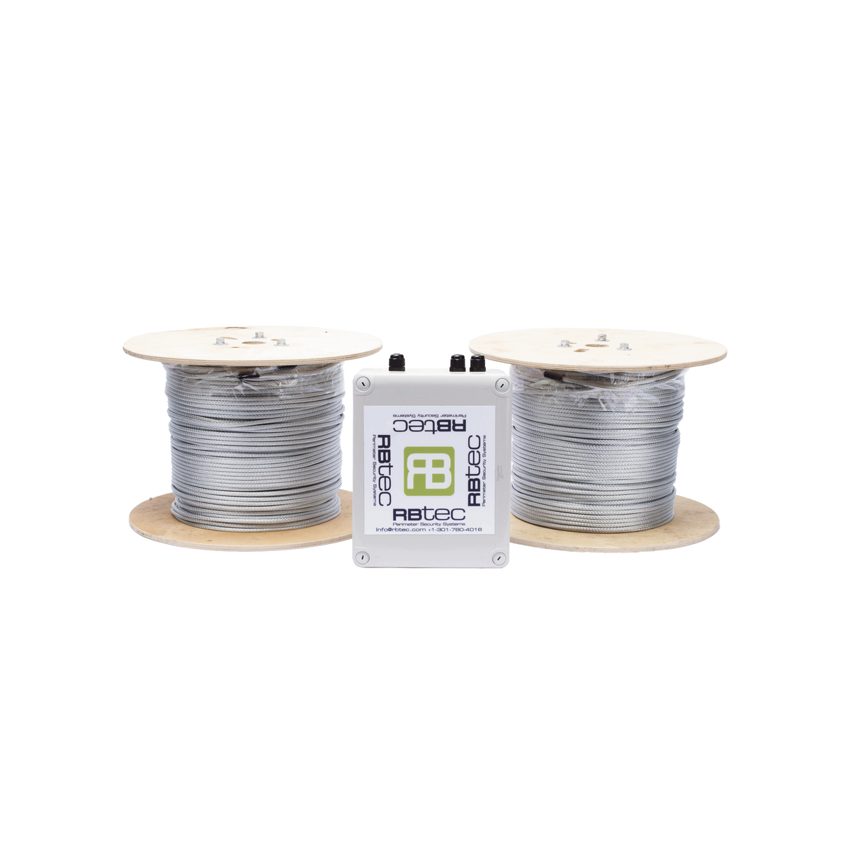 Cable Sensor Perimetral IRONCLAD / 610 m (2,000 ft) / 2 Zonas / Cerca Ciclónica / Sin Falsas Alarmas por Viento / Tarjeta LPU400 / Calibración por Software
