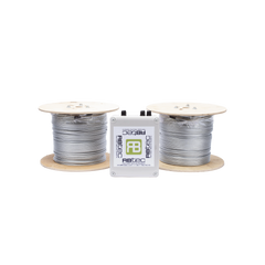 Cable Sensor Perimetral IRONCLAD / 610 m (2,000 ft) / 2 Zonas / Cerca Ciclónica / Sin Falsas Alarmas por Viento / Tarjeta LPU400 / Calibración por Software