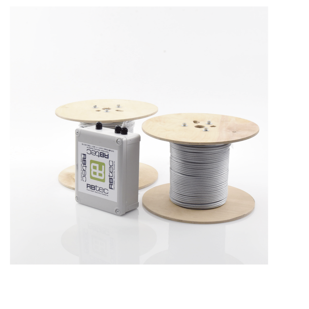 Kit de Cable Sensor Perimetral Para Cercas Ciclonicas IRONCLAD/ 305 METROS / 2 ZONAS; 152 METROS POR ZONA / Sin Falsas Alarmas por Viento / TODO Incluido TARJETA LPU400/ Calibración por Software