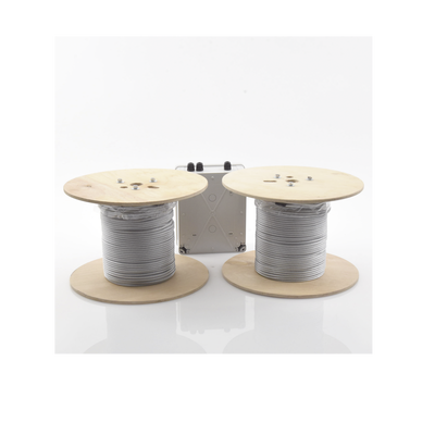 Kit de Cable Sensor Perimetral Para Cercas Ciclonicas IRONCLAD/ 305 METROS / 2 ZONAS; 152 METROS POR ZONA / Sin Falsas Alarmas por Viento / TODO Incluido TARJETA LPU400/ Calibración por Software