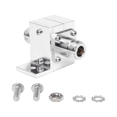 Protector Coaxial RF de CD Para 125 - 1000 MHz Con Ceja lateral y Conectores N Hembra en Ambos Lados, 50 Ω