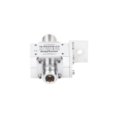 Protector RF Coaxial Para 125 a 1000 MHz Con Ceja Frontal Con Conectores N Hembra en Ambos Lados, 50 Ω