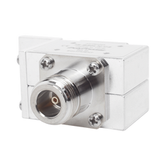 Protector Coaxial RF / 125-1000 MHz / 50 Ω / Conectores N Hembra / Bloqueo DC / 40 kA