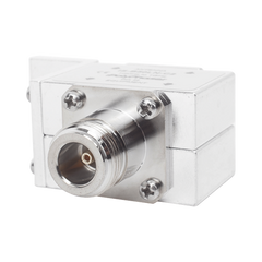 Protector RF Coaxial Para 10 - 1000 MHz de Ceja Frontal y Conectores N Hembra en Ambos Lados, 50 Ω