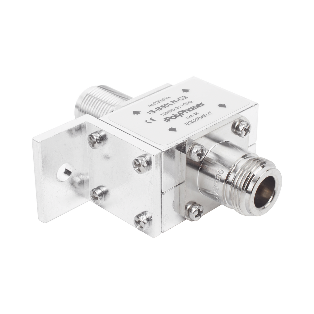 Protector Coaxial RF / 125-1000 MHz / 50 Ω / Conectores N Hembra / Bloqueo DC / 40 kA