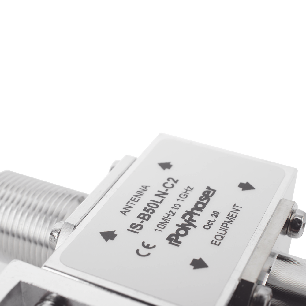 Protector Coaxial RF / 125-1000 MHz / 50 Ω / Conectores N Hembra / Bloqueo DC / 40 kA