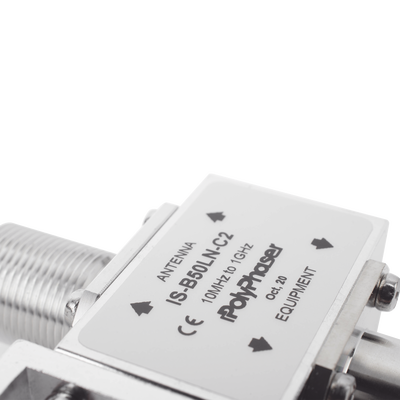 Protector RF Coaxial Para 10 - 1000 MHz de Ceja Frontal y Conectores N Hembra en Ambos Lados, 50 Ω