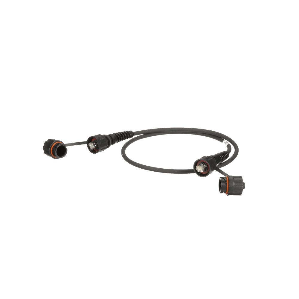 Patch Cord Cat6A IndustrialNet, Blindado S/FTP, Con Plug Industrial y Tapa en Cada Extremo, 1 Metro (3.28 Pies)