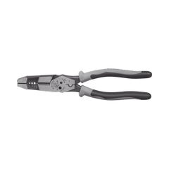 Pinza Híbrida con Ponchadora de 8". Pela Cable Sólido de 10-14 AWG y Cable Trenzado de 12-16 AWG