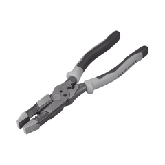 Pinza Híbrida con Ponchadora de 8". Pela Cable Sólido de 10-14 AWG y Cable Trenzado de 12-16 AWG