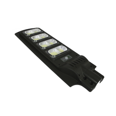 Luminaria con Panel Solar y Sensor de Movimiento de 160 W/ Luz fría 6 500 K/ Dimensiones 720 x 240 mm / Ángulo de Luz 120°.