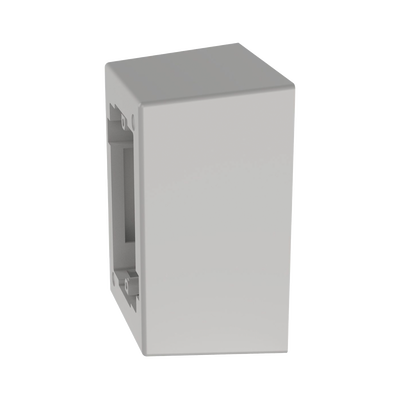 Caja de Pared Superficial de 1 Pieza, Uso Universal con Placas de Pared, Con Cinta Adhesiva, Color Blanco