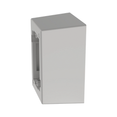Caja de Pared Superficial de 1 Pieza, Uso Universal con Placas de Pared, Con Cinta Adhesiva, Color Blanco