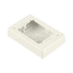 Caja de Pared Superficial Sencilla, de Dos Piezas, Uso Universal con Placas de Pared, Color Blanco