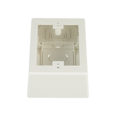 Caja de Pared Superficial, uso Universal con Placas de Pared, Con Cinta Adhesiva, Color Blanco Mate