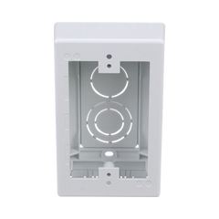Caja de Pared Superficial, uso Universal con Placas de Pared, Con Cinta Adhesiva, Color Blanco
