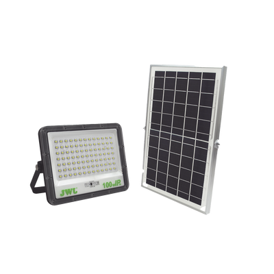 Reflector de  100 W con Panel Solar /  Batería 3.2  V CD / T.C.C. 6 500 K / IP65.