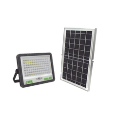 Reflector de  100 W con Panel Solar /  Batería 3.2  V CD / T.C.C. 6 500 K / IP65.