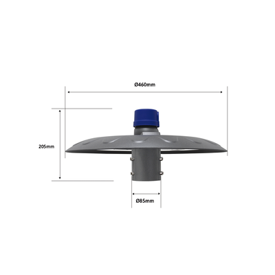 Campana Led Industrial UFO / 100 W / Suspendido-Poste / 85 - 265 Vca / Luz Fría (6500°K).