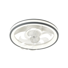 Ventilador de Techo con Luminario LED de  110 V CA 50/60 Hz /  88 W /4500 Lm / 6500 - 4 000 - 2 700 K /3 Tonos de Luz / 500 mm / 6 Velocidades / Dimeable /Color Blanco y Gris.