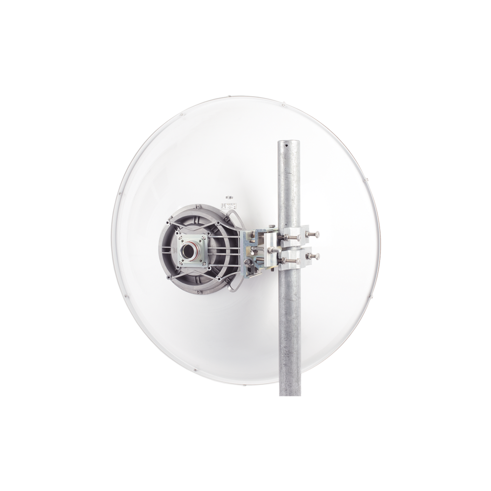 Antena Direccional de Alto Rendimiento/ Parábola profunda para mayor aislamiento al ruido/ Conector guía de onda para radio C5x y B5x / 3 ft / 4.9 a 6.4 GHz / Ganancia de 32 dBi / Soporte de acero inoxidable / Incluye montaje.