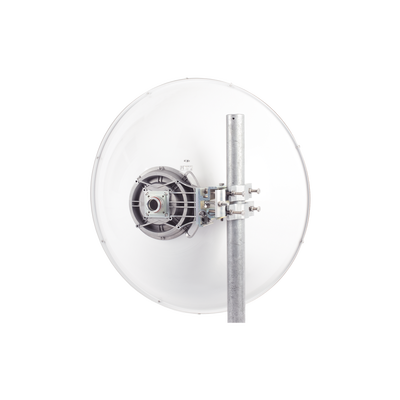 Antena Direccional de Alto Rendimiento/ Parábola profunda para mayor aislamiento al ruido/ Conector guía de onda para radio C5x y B5x / 3 ft / 4.9 a 6.4 GHz / Ganancia de 32 dBi / Soporte de acero inoxidable / Incluye montaje.