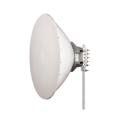 Antena direccional Alto Rendimiento / Parábola profunda para mayor aislamiento al ruido /6 ft / 4.9 a 6.4 GHz /  / Ganancia de 38 dBi / Soporte de acero inoxidable / Polaridad en 90 ° y 45 ° / Incluye montaje.