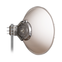 Antena Direccional de Alto Rendimiento / 35.5 ± 1 dBi  / 4 ft / 5.9-7.125 GHz / Conectores RP-SMA / Alto Aislamiento al Ruido / Fácil Montaje y herraje de acero inoxidable /  Radomo Incluido