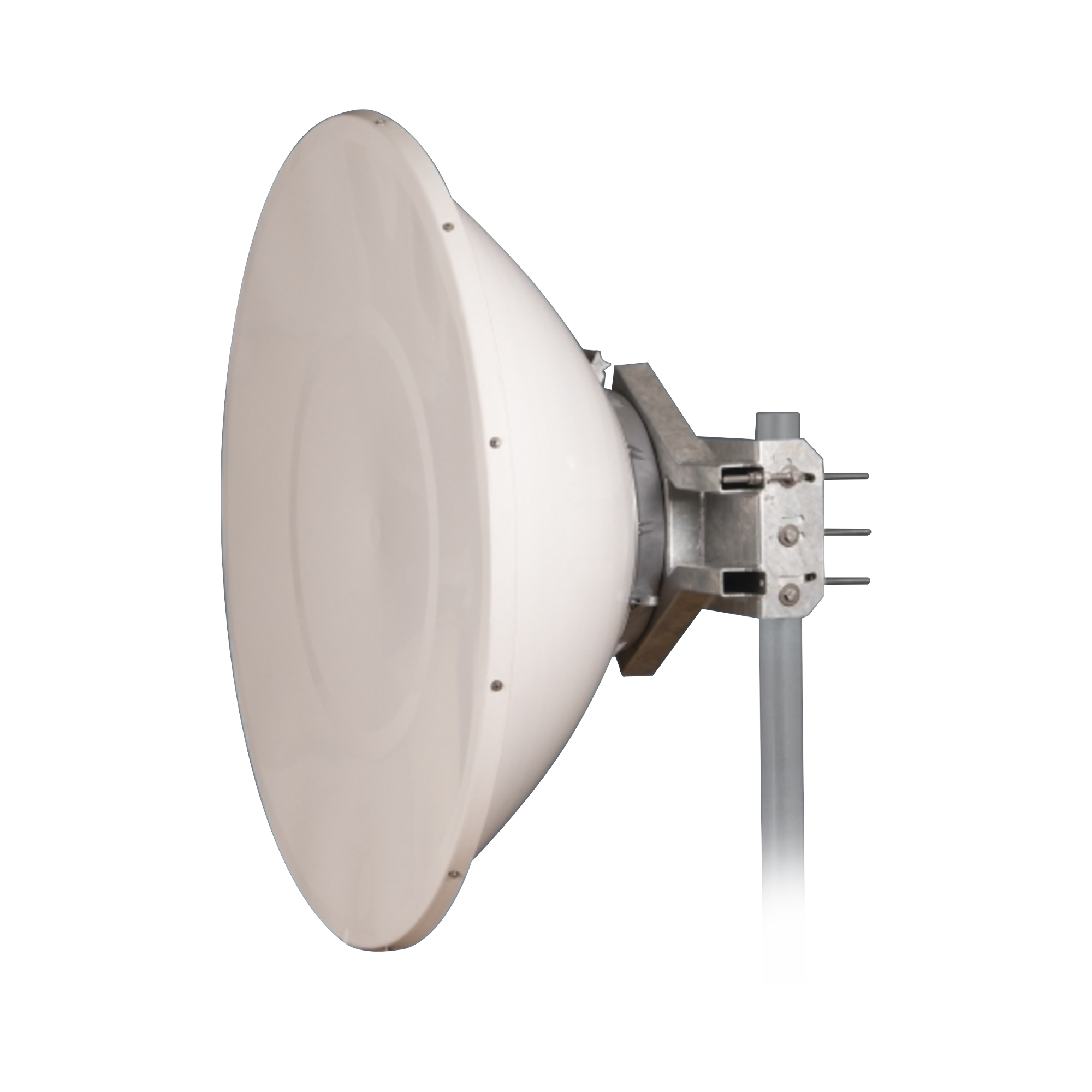 Antena Direccional de Alto Rendimiento / 35.5 ± 1 dBi  / 4 ft / 5.9-7.125 GHz / Conectores RP-SMA / Alto Aislamiento al Ruido / Fácil Montaje y herraje de acero inoxidable /  Radomo Incluido