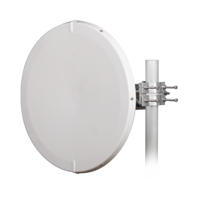 Antena Direccional de Alto Rendimiento / 30.5 ± 1 dBi / 2 ft / 5.9-7.125 GHz / Conectores RP-SMA / Alto Aislamiento al Ruido / Fácil Montaje y herraje de acero inoxidable /  Radomo Incluido
