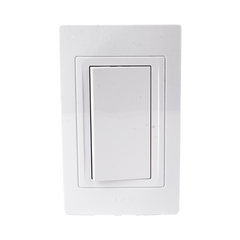 Apagador Sencillo de 127 V 10 A /Color Blanco.