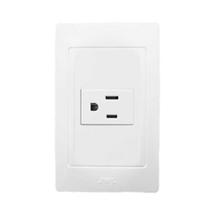 Contacto Sencillo de 127 V~60 HZ 15 A/ Color Blanco.