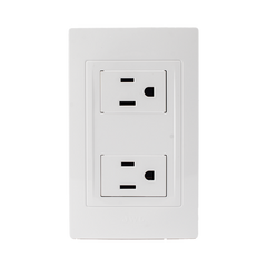 Contacto Dúplex de 127 V~60 HZ 15 A / Color Blanco.