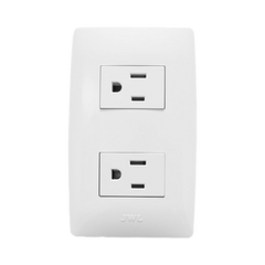 Contacto Dúplex de 127 V~60 HZ 15 A / Color Blanco.