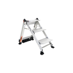 Escalera de Tijera con Punto de Apoyo Anti-caídas de 0.67 m (Nivel de Pie), con Peldaños JUMBO, (SKU 11903).