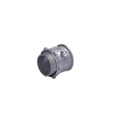 Conector 1 1/4" (32mm) pared delgada con tornillo galvanizado etiqueta verde