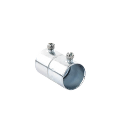 Cople 3/4" (19mm) Pared Delgada Con Tornillo (Tipo Americano) Galvanizado, Etiqueta Verde.