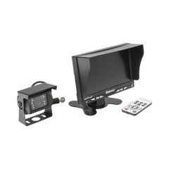 Sistema Profesional Alámbrico  de Cámara de Reversa y Monitor para Vehículos de Trabajo y Montacargas