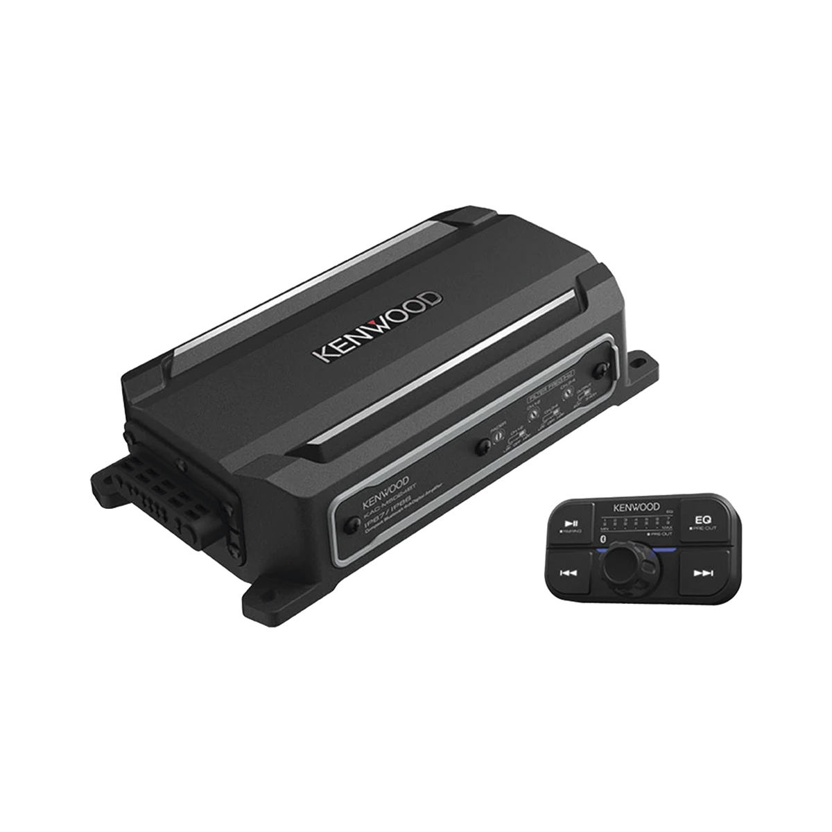 Amplificador de audio de 4 canales con control remoto y con conexión Bluetooth de 600 W de salida máxima
