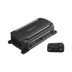 Amplificador de audio de 4 canales con control remoto y con conexión Bluetooth de 600 W de salida máxima