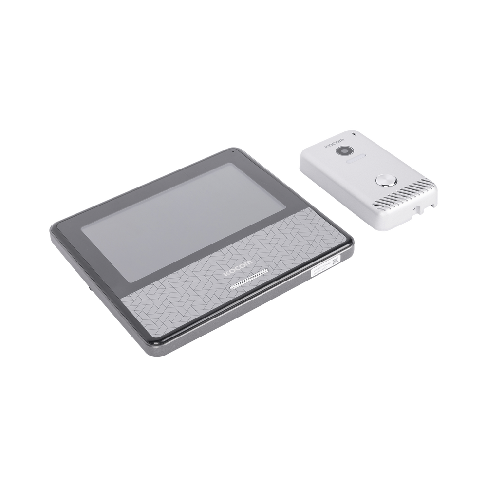 KIT DE VIDEOPORTERO IP COLOR NEGRO / Apertura con app / Súper elegante / Monitor WIFI / Alimentación 110vca