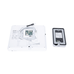 KIT DE VIDEOPORTERO IP COLOR BLANCO / Apertura con app / Súper elegante / Monitor WIFI /  Alimentación 110vca