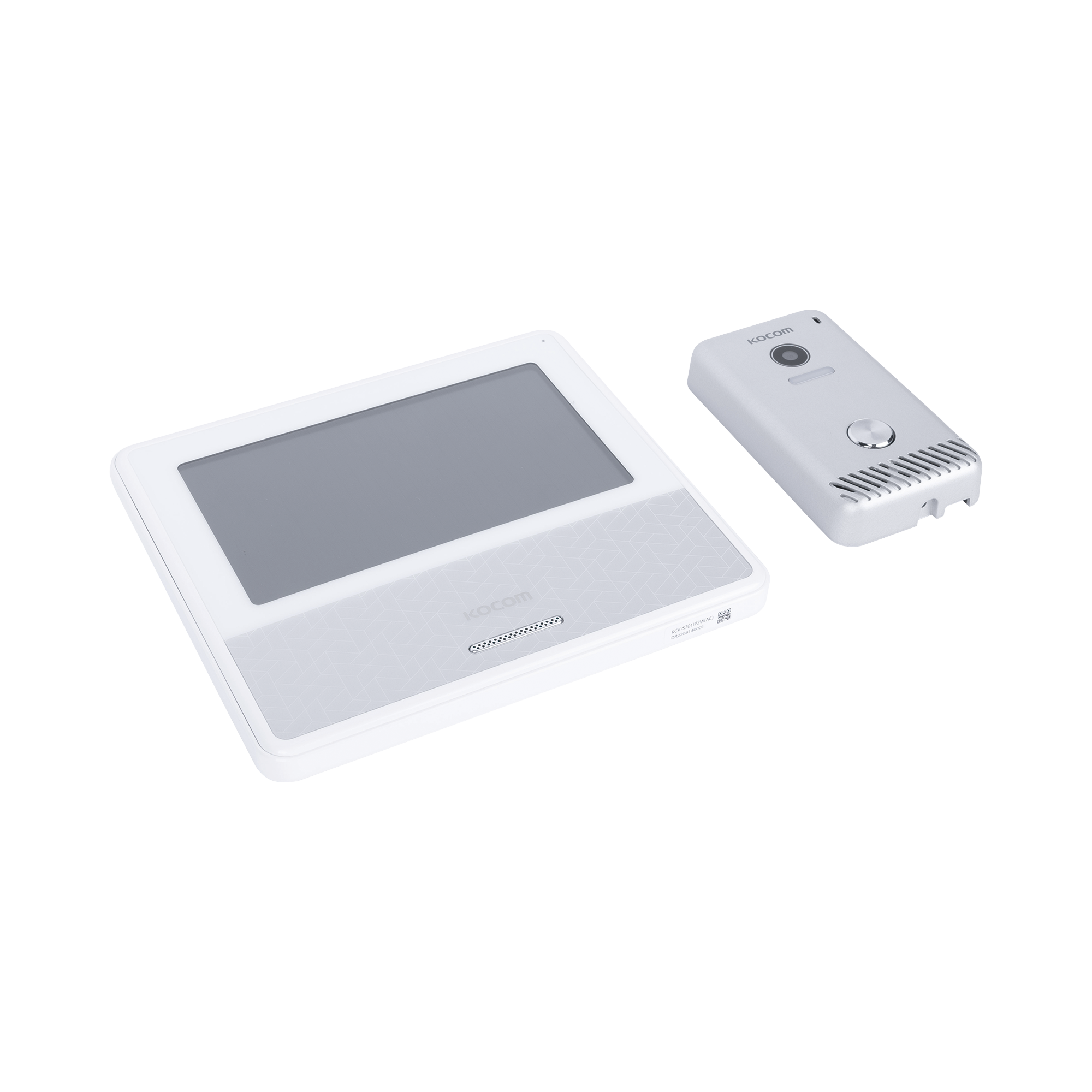 KIT DE VIDEOPORTERO IP COLOR BLANCO / Apertura con app / Súper elegante / Monitor WIFI /  Alimentación 110vca