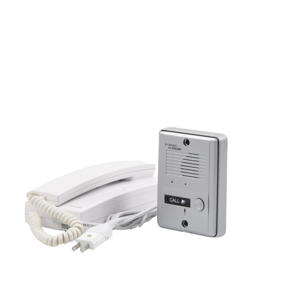 Kit de audio portero con un auricular (expandible hasta 3 auriculares)