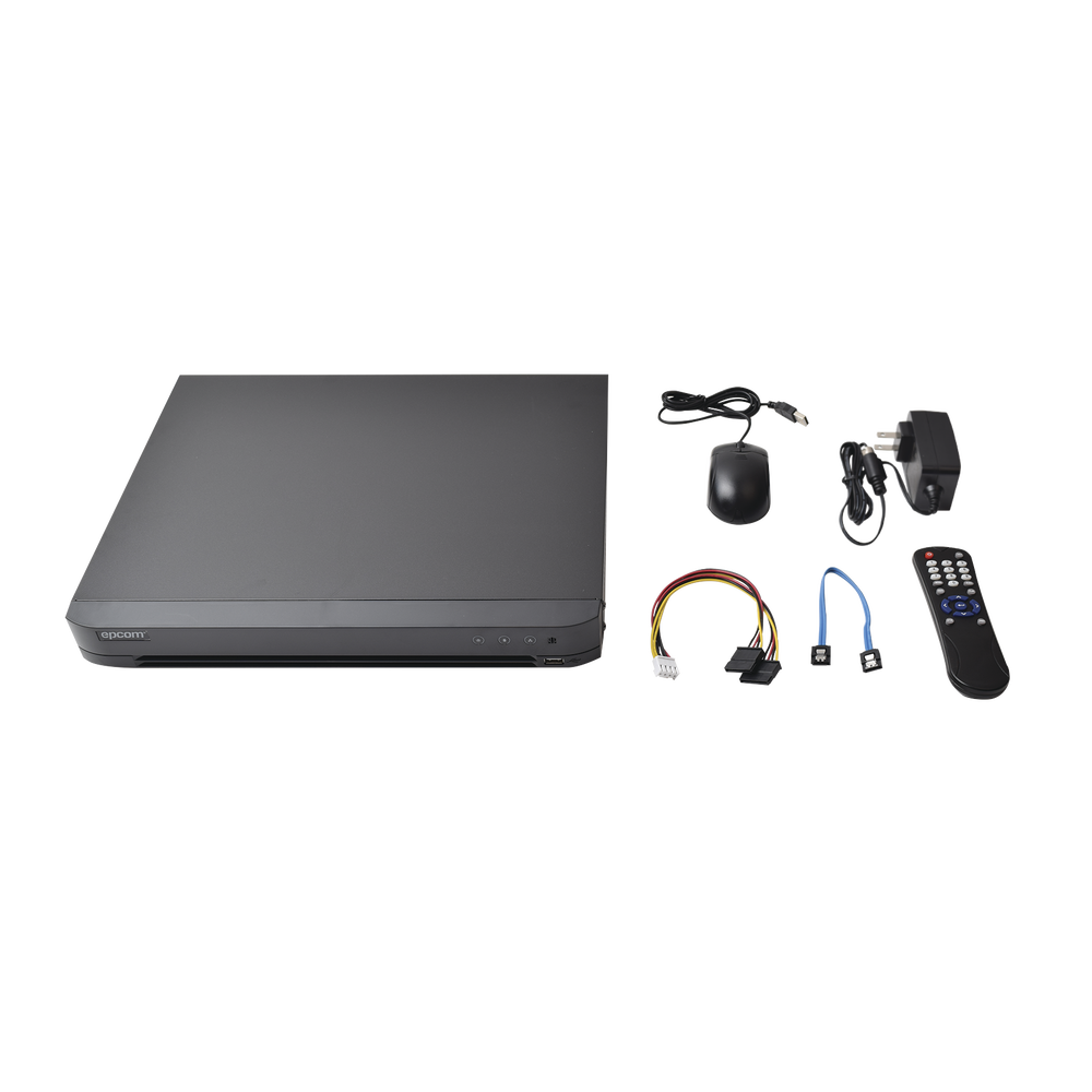 KIT TurboHD 1080p / DVR 8 Canales / 4 Cámaras Bala (exterior 2.8 mm) / 4 Cámaras Eyeball (exterior 2.8 mm) / Transceptores / Conectores / Fuente de Poder Profesional hasta 15 Vcc para Largas Distancias