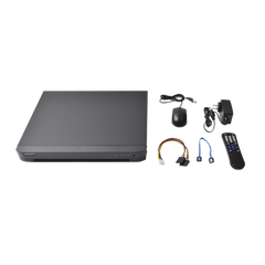 KIT TurboHD 1080p / DVR 8 Canales / 4 Cámaras Bala (exterior 2.8 mm) / 4 Cámaras Eyeball (exterior 2.8 mm) / Transceptores / Conectores / Fuente de Poder Profesional hasta 15 Vcc para Largas Distancias