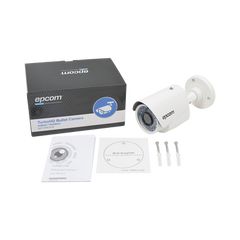 KIT TurboHD 1080p / DVR 8 Canales / 4 Cámaras Bala (exterior 2.8 mm) / 4 Cámaras Eyeball (exterior 2.8 mm) / Transceptores / Conectores / Fuente de Poder Profesional hasta 15 Vcc para Largas Distancias