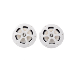 Par de altavoces fabricado en grado marinos en color blanco de 6.5"  de 100 W de entrada máxima