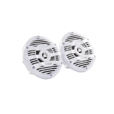 Par de altavoces fabricados en grado marinos en color blanco de 6.5" potencia máxima de 150 W